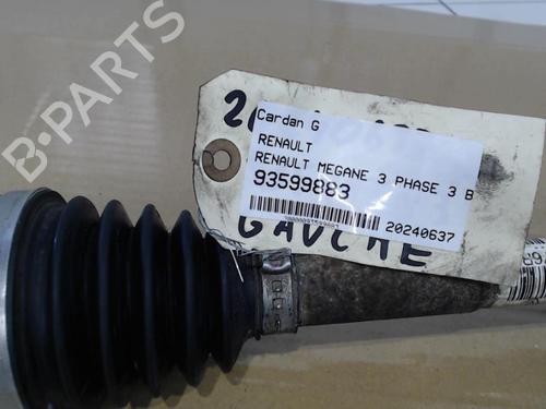 Used Left front driveshaft Left front driveshaft RENAULT MEGANE III Grandtour (KZ0/1) 1.5 dCi (KZ09, KZ0D, KZ1G, KZ29, KZ14, KZ1W, KZ10, KZ1F,... (110 hp) 25629479 25629479