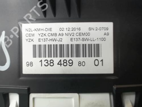 Instrument cluster PEUGEOT 208 I (CA_, CC_) 1.6 BlueHDi 100 | BP25639746C47 