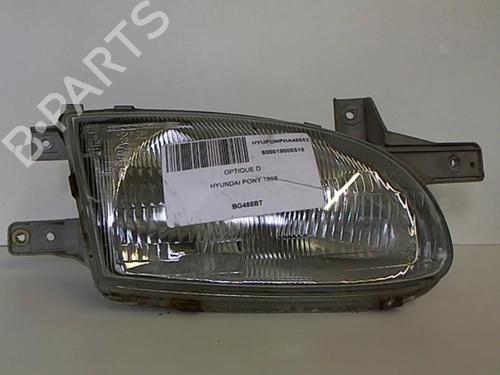 Used Right headlight HYUNDAI ACCENT I (X-3) 1.3 i 12V (84 hp) 25637584