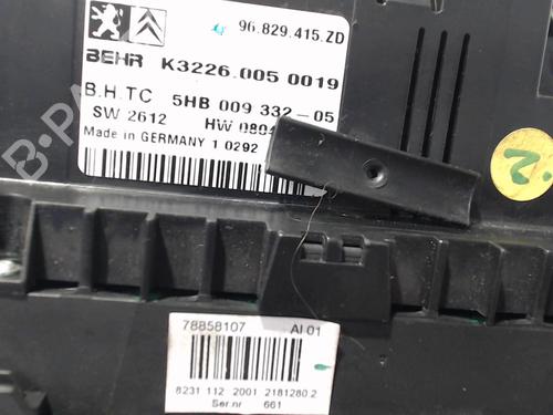 Used Climate control Climate control CITROËN C5 III (RD_) 2.0 HDi 140 (RDRHF8, RDRHFA, RDRHA8, RDRHAJ) (140 hp) 28524512 28524512