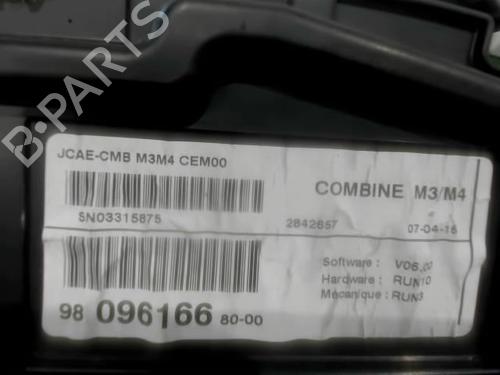 Used Instrument cluster Instrument cluster CITROËN C-ELYSEE (DD_) 1.2 VTi 82 (82 hp) 25629846 25629846