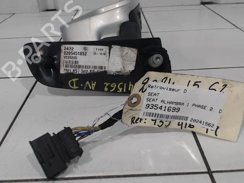 Right mirror SEAT ALHAMBRA (7V8, 7V9) 1.9 TDI | BP25629503C27 