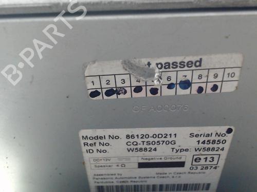 Radio TOYOTA YARIS (_P9_) 1.4 D-4D (NLP90_, NLP90R) | BP32482338E6