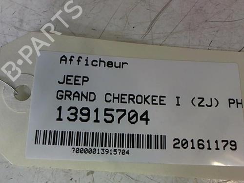 Used Display monitor Display monitor JEEP GRAND CHEROKEE II (WJ, WG) 2.7 CRD 4x4 (163 hp) 25643766 25643766