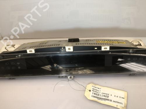 Used Instrument cluster RENAULT ESPACE III (JE0_) 2.2 dCi (JE0K) (130 hp) 28472178