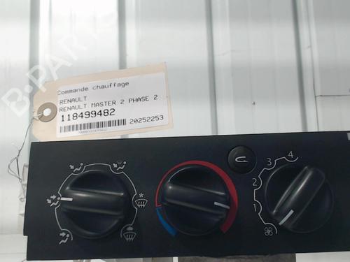 Comando chauffage RENAULT MASTER II Van (FD) 2.5 dCi (FD02) (101 hp) 31310538