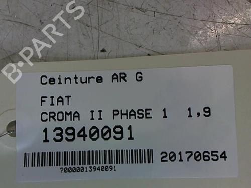 Used Rear left seatbelt Rear left seatbelt FIAT CROMA (194_) 1.9 D Multijet (194AXC1B, 194AXC12) (150 hp) 25643743 25643743