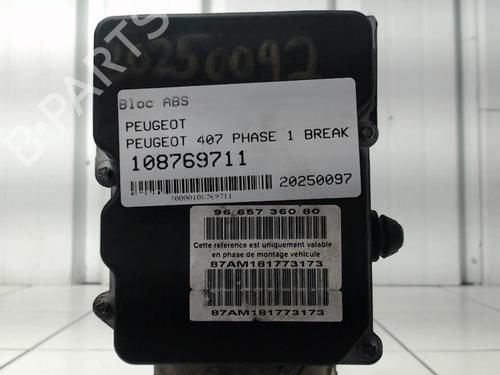 Used ABS pump PEUGEOT 407 SW (6E_, 6D_) 1.6 HDi 110 (109 hp) 31070486
