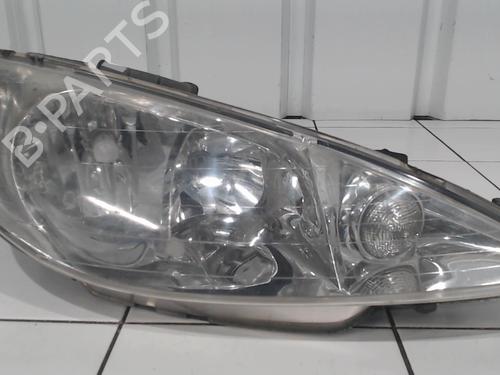Used Right headlight PEUGEOT 206 Hatchback (2A/C) 1.4 i (75 hp) 25636466