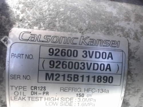 AC compressor NISSAN NV200 Van 1.5 dCi 85 (M20, M20N, M20M) | BP28306024M34 