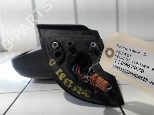 Right mirror PEUGEOT PARTNER Box Body/MPV 1.6 HDi | BP28948950C27 