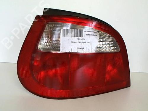 Used Left taillight RENAULT MEGANE I (BA0/1_) 1.9 dCi (BA05, BA1F) (102 hp) 25646916