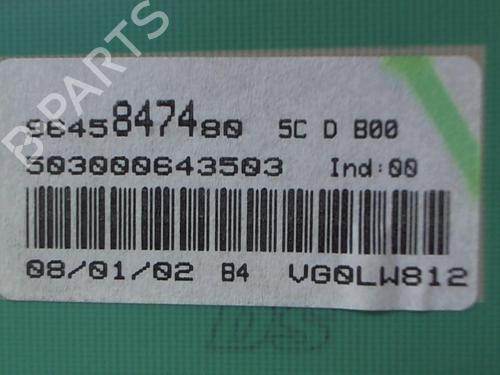 Instrument cluster PEUGEOT 206 Hatchback (2A/C) 2.0 HDI 90 | BP26497408C47 