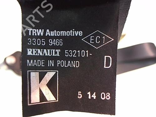 Front right seatbelt RENAULT TWINGO II (CN0_) 1.2 16V (CN0K, CN0V, CN0A) | BP25646997I25 - Image 4