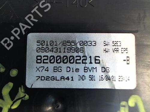 Instrument cluster RENAULT LAGUNA II (BG0/1_) 1.9 dCi | BP25647182C47 