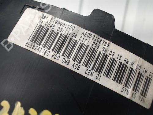 Instrument cluster PEUGEOT 1007 (KM_) 1.4 HDi | BP28623517C47