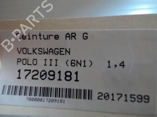 Used Rear left seatbelt Rear left seatbelt VW POLO III (6N1) [1994-1999] 25649039 25649039