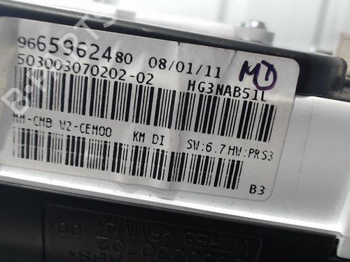 Instrument cluster PEUGEOT 508 I (8D_) 1.6 HDi | BP29501716C47 