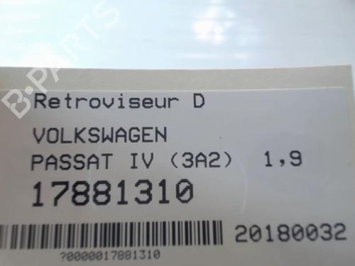 Right mirror VW PASSAT B5 (3B2) 1.9 TDI | BP25649025C27 