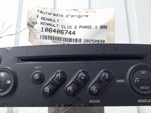 Used Radio RENAULT CLIO III Grandtour (KR0/1_) 1.5 dCi (KR0F) (86 hp) 28003983