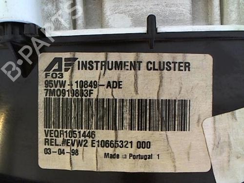Instrument cluster VW SHARAN (7M8, 7M9, 7M6) 2.0 | BP25641134C47 