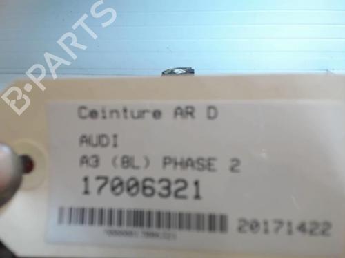 Used Rear right seatbelt Rear right seatbelt AUDI A3 (8L1) 1.9 TDI (100 hp) 25632287 25632287