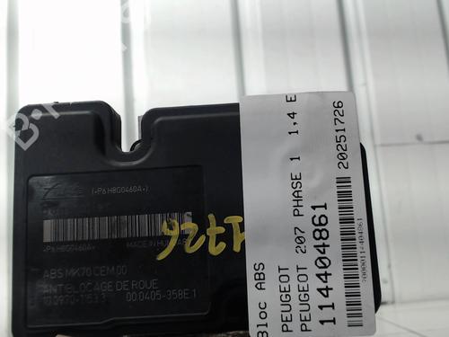 Used ABS pump PEUGEOT 207 (WA_, WC_) 1.4 16V (95 hp) 31720950