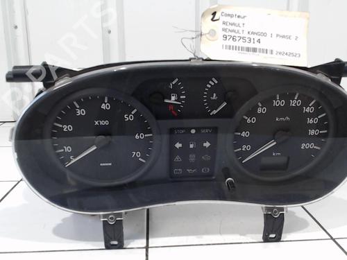 Used Instrument cluster RENAULT KANGOO (KC0/1_) 1.2 16V (KC05, KC06, KC03, KC0T, KC0W, KC1D) (75 hp) 25636343