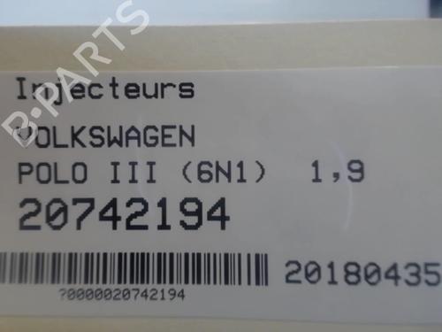 Used Injector VW POLO III (6N1) 64 1.9 SDI (64 hp) 25648797