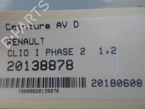 Used Front right seatbelt Front right seatbelt RENAULT CLIO I (B/C57_, 5/357_) 1.2 (B/C/S577) (54 hp) 25632134 25632134