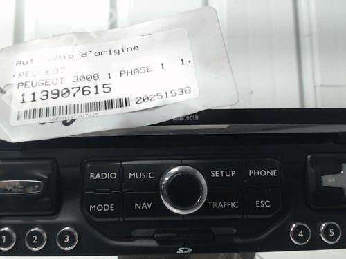 Used Radio Radio PEUGEOT 3008 I MPV (0U_) 1.6 HDi (114 hp) 32219229 32219229