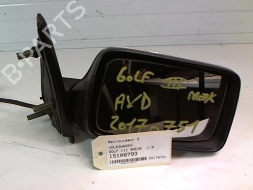 Used Right mirror VW GOLF III (1H1) 1.9 TDI (90 hp) 25643651
