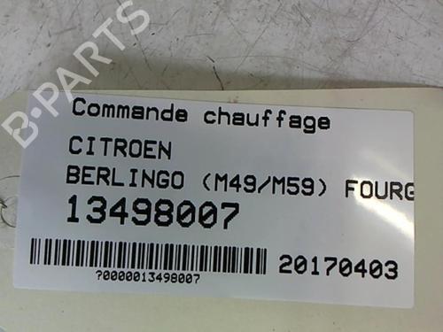 Used Climate control Climate control PEUGEOT PARTNER Box Body/MPV (5_, G_) [1996-2026] 25649443 25649443