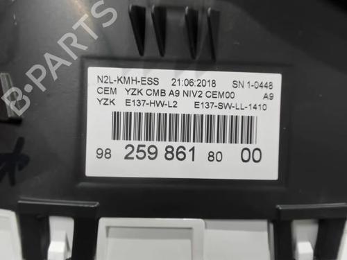 Used Instrument cluster Instrument cluster PEUGEOT 208 I (CA_, CC_) 1.2 VTi 68 / PureTech 68 (68 hp) 25642338 25642338