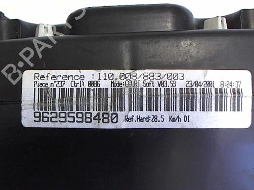 instrument-cluster-peugeot-607-9d-9u-2000-25641312 main image