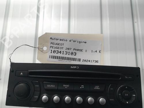Bilradio PEUGEOT 207 (WA_, WC_) 1.4 16V (95 hp) 29430997