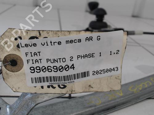 Used Rear left window mechanism Rear left window mechanism FIAT PUNTO (188_) 1.2 60 (188.030, .050, .130, .150, .230, .250) (60 hp) 25638923 25638923