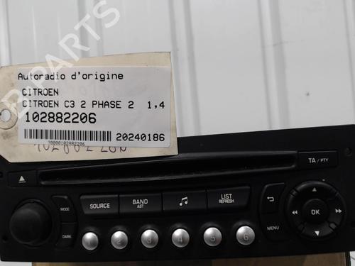 Used Radio Radio CITROËN C3 II (SC_) 1.4 HDi 70 (SC8HZC, SC8HR0, SC8HP4) (68 hp) 26398095 26398095
