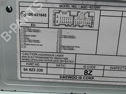 Used Radio Radio CHEVROLET AVEO / KALOS Hatchback (T250, T255) 1.2 LPG (84 hp) 28524507 28524507