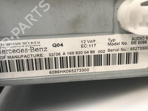 Used Radio MERCEDES-BENZ A-CLASS (W169) A 180 CDI (169.007, 169.307) (109 hp) 29508315
