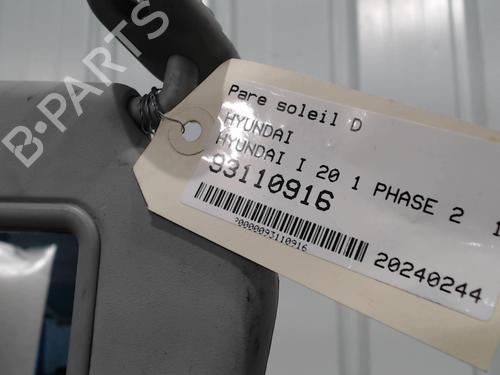 Used Right sun visor Right sun visor HYUNDAI i20 I (PB, PBT) 1.1 CRDi (75 hp) 25639249 25639249