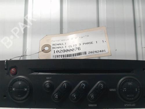 Used Radio RENAULT CLIO III (BR0/1, CR0/1) 1.5 dCi (BR17, CR17) (86 hp) 30933203
