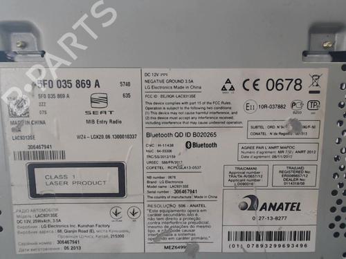 Radio SEAT LEON (5F1) 1.6 TDI | BP25639101E6 