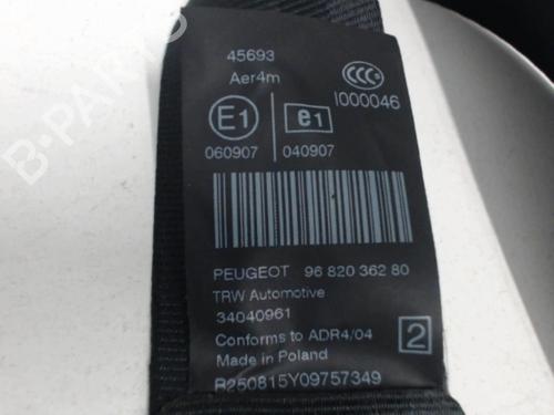 Used Rear left seatbelt Rear left seatbelt PEUGEOT 3008 I MPV (0U_) 1.6 BlueHDi 120 (120 hp) 25635592 25635592