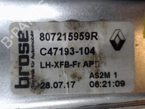 Front left window mechanism RENAULT MEGANE IV Hatchback (B9A/M/N_) 1.5 dCi 110 (B9A3) | BP25633001C22 