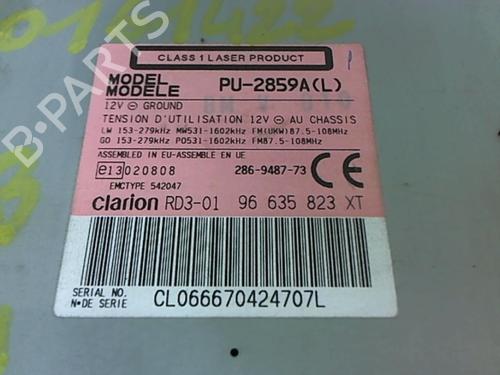Radio PEUGEOT 206 Hatchback (2A/C) 1.4 i | BP25638565E6 
