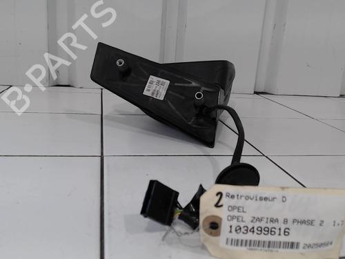 Right mirror OPEL ZAFIRA / ZAFIRA FAMILY B (A05) 1.7 CDTI (M75) | BP25638725C27 