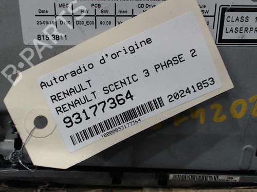 Radio RENAULT SCÉNIC III (JZ0/1_) 1.5 dCi | BP25639229E6 