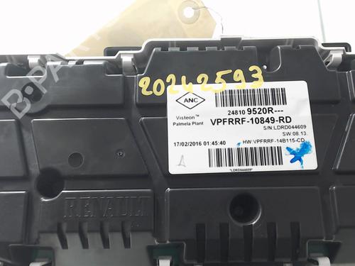 Instrument cluster RENAULT CAPTUR I (J5_, H5_) 1.5 dCi 90 (J5N4, J5M5, J5MW, J5M6, J5AL, J5AJ) | BP29554633C47