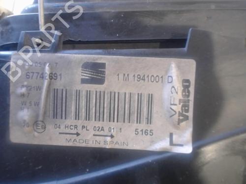 Used Left headlight Left headlight SEAT TOLEDO II (1M2) 1.9 TDI (90 hp) 25650571 25650571